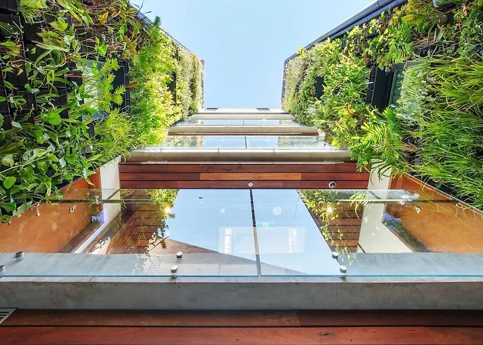 \'The Fern\' Split-Level Eco Luxury With Lush Courtyard